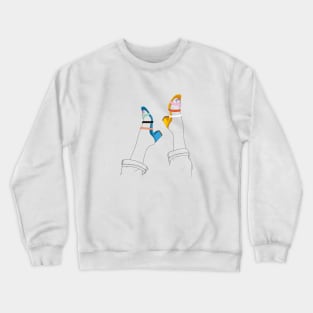 Rainbow Heels Crewneck Sweatshirt